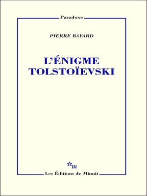 cover image of L'Énigme Tolstoïevski